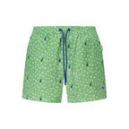 Verde Polyester Men Swim Boxer