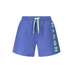 Blue Nylon Men's Swim Trunk
