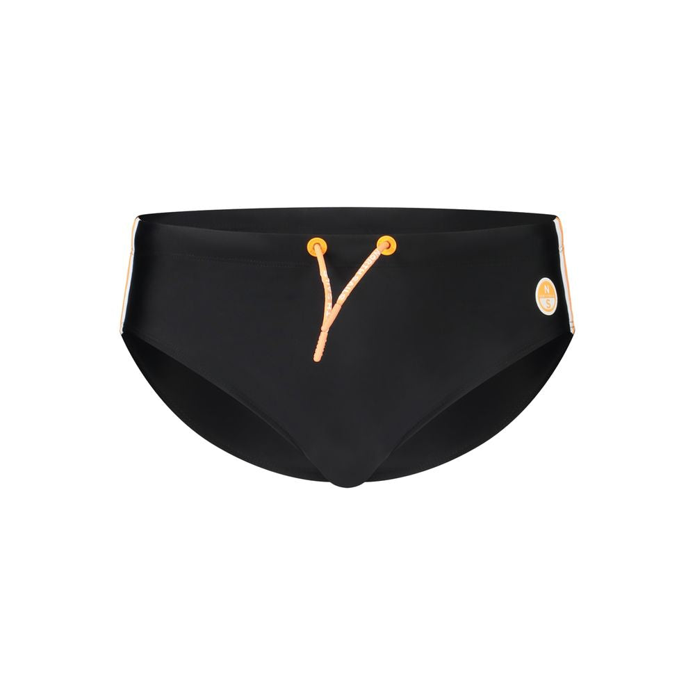 Nero Poliammide Men Swim Brief