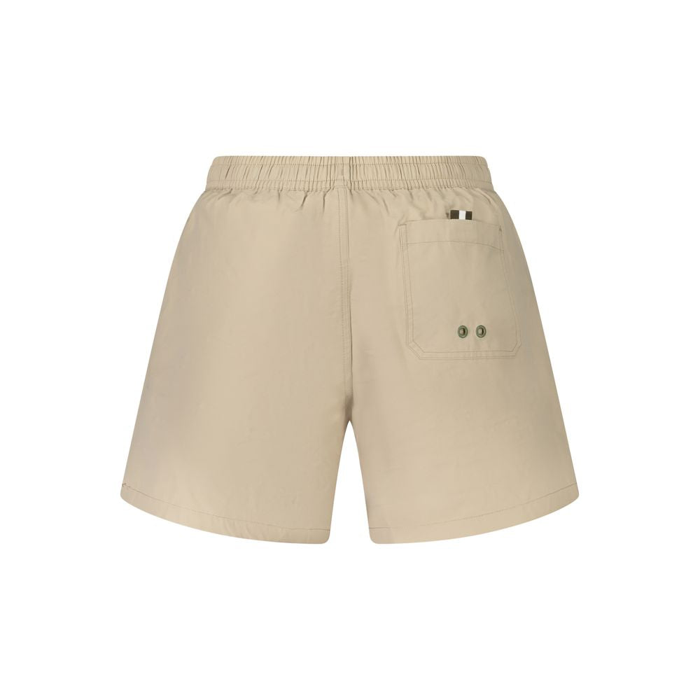 Beige Nylon Men Swim Boxer