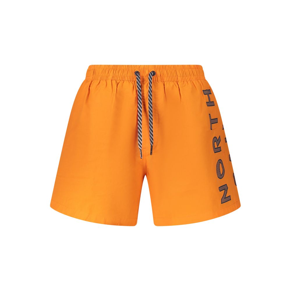 Arancione Nylon Mens Swim Trunk