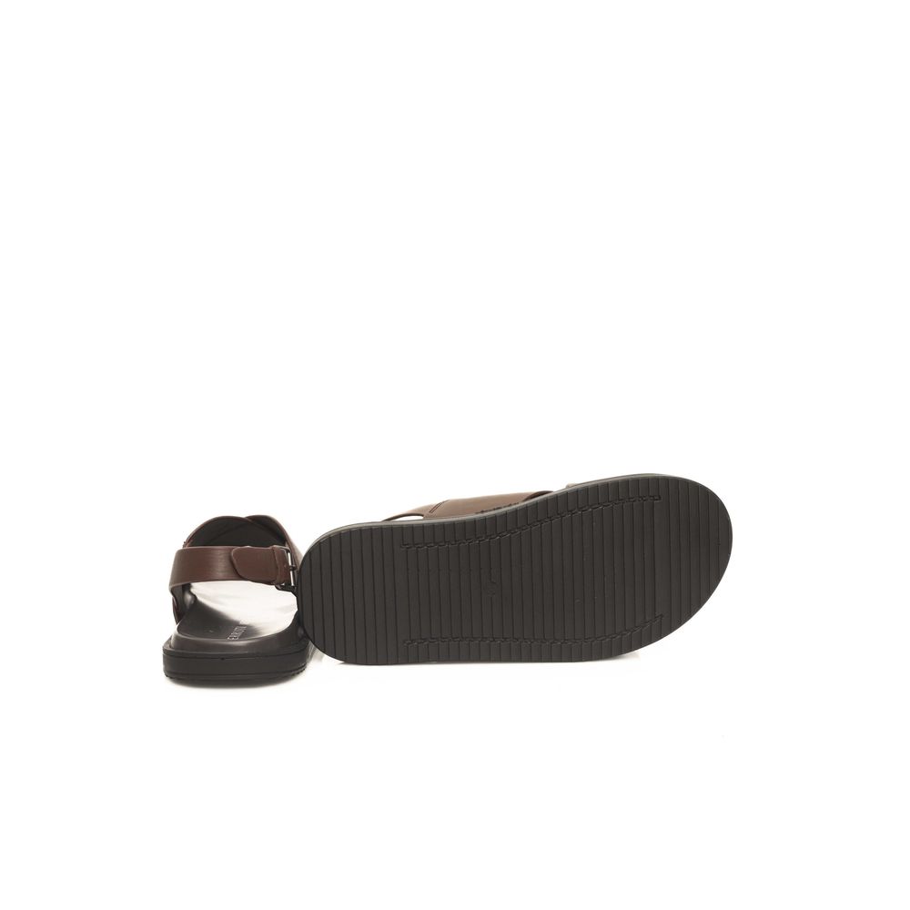 Brown Cowhide Men Sandal
