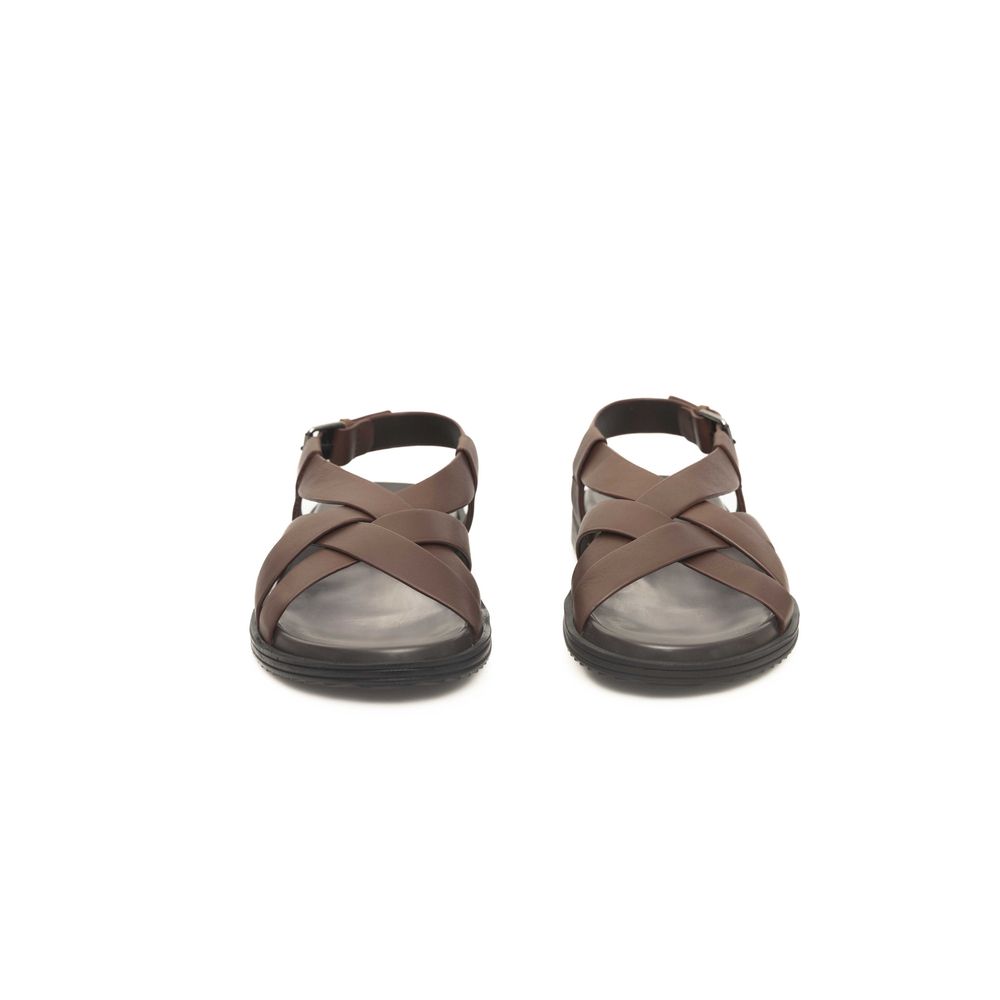 Brown Cowhide Men Sandal