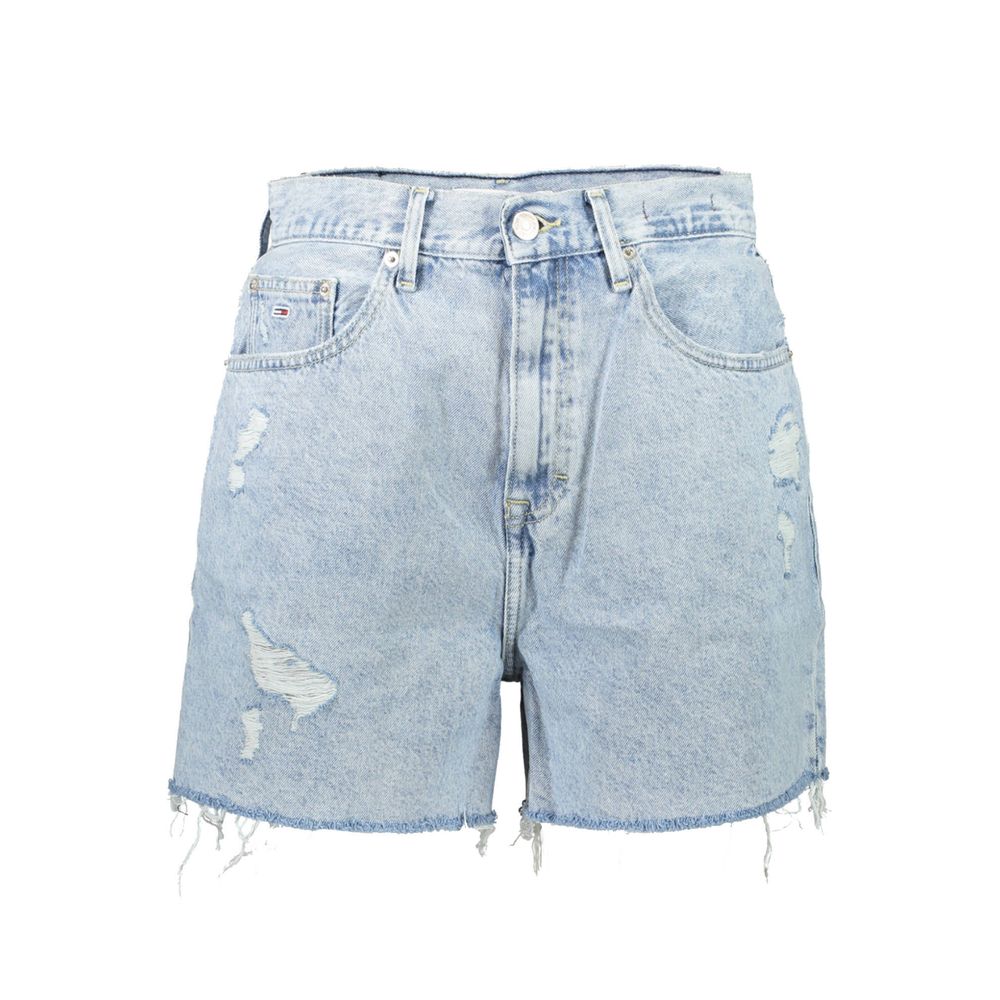 Azzurro Cotton Women Shorts