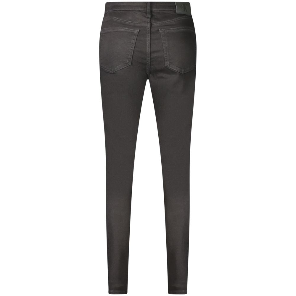 Black Cotton Women's Jeans