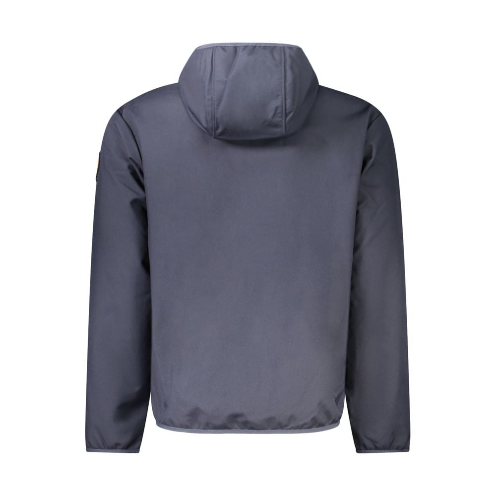 Blu Polyester Men's Jacket