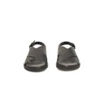 Black Leather Men Sandal