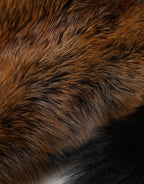 Brown Red Fox Fur Neck Cashmere Warmer Scarf