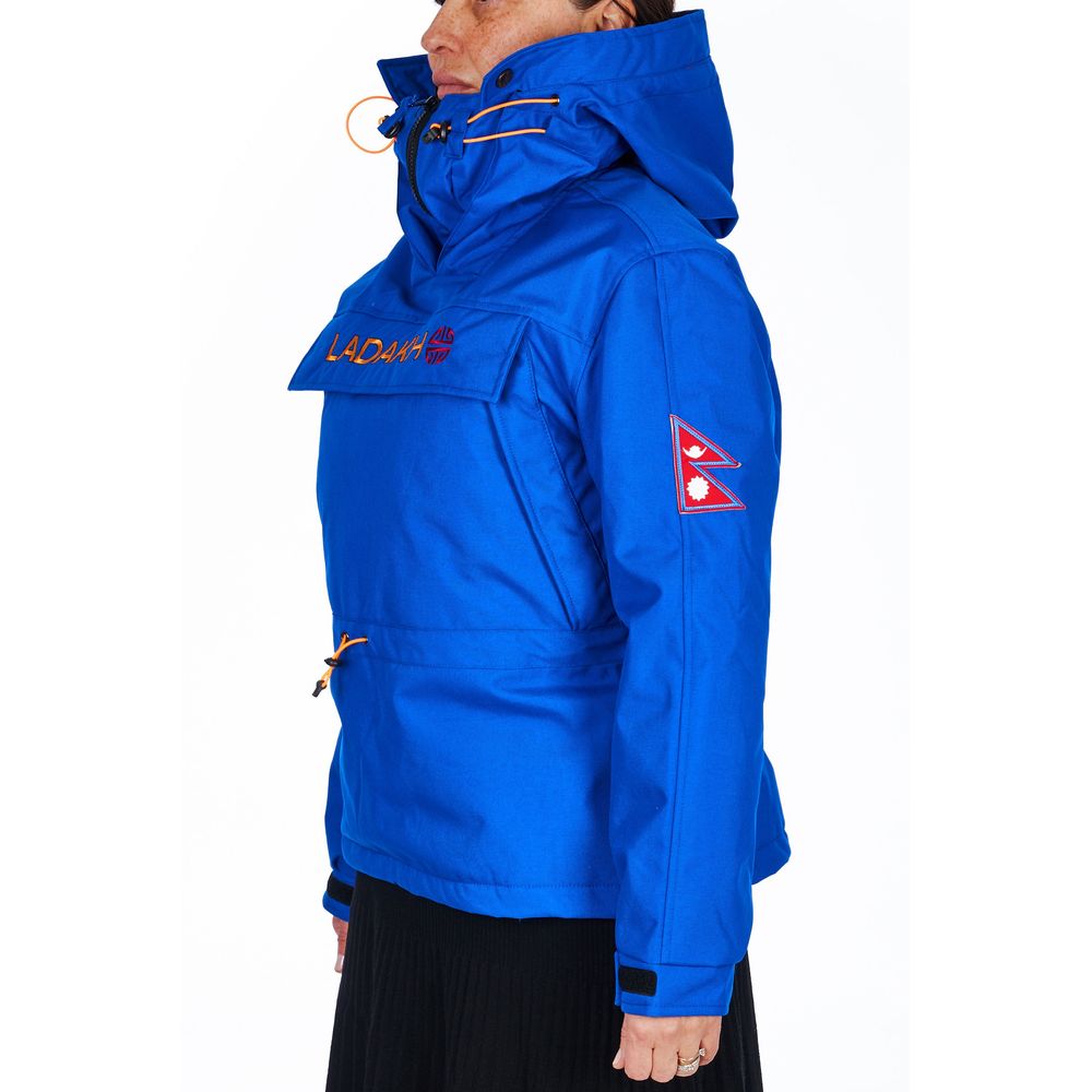 Blue Polyester Women Jacket