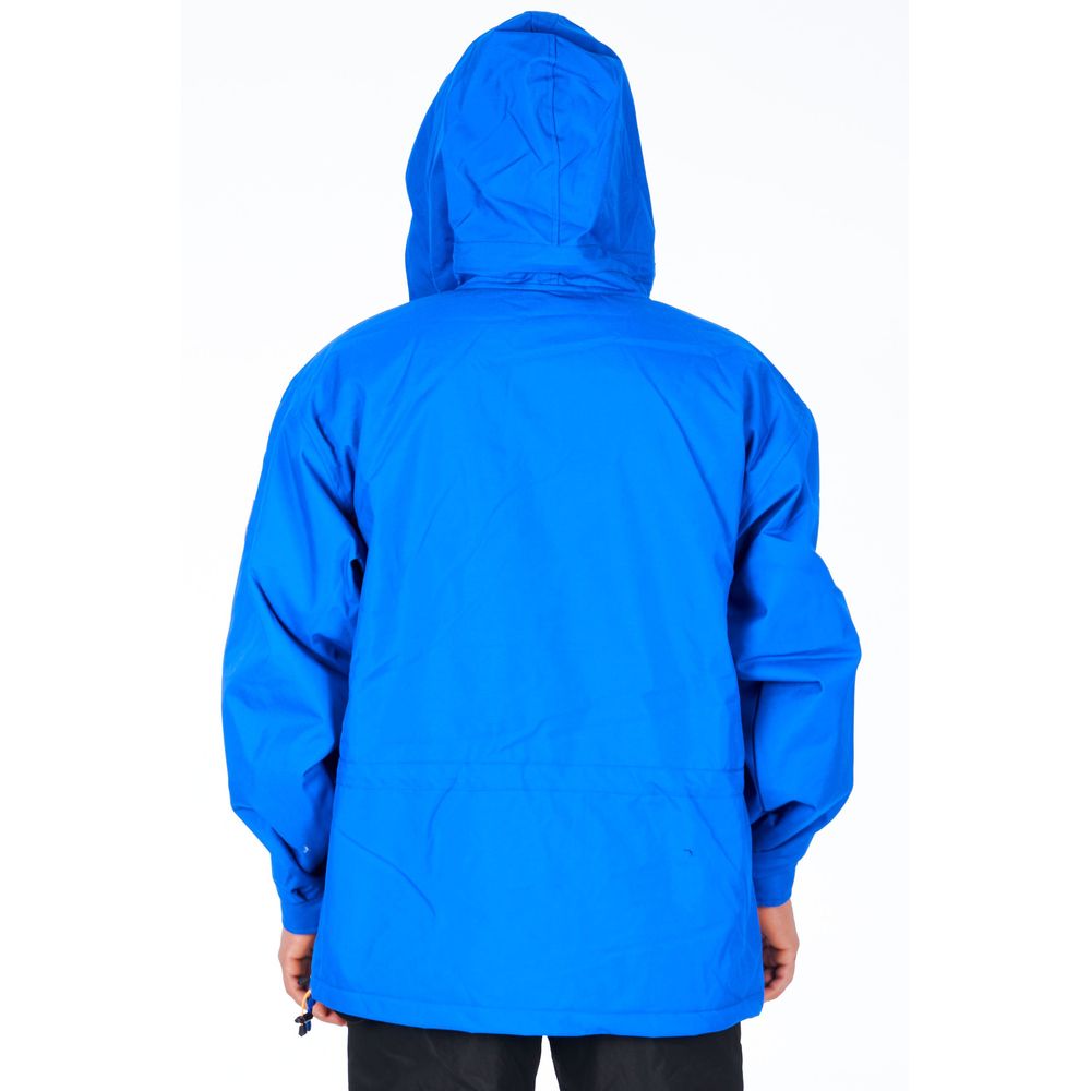 Blue Polyester Men's Jacket