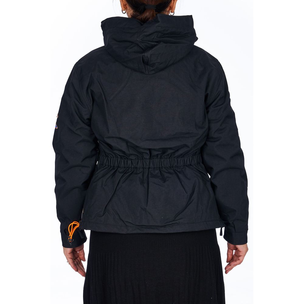 Black Polyester Women Jacket