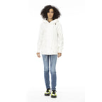 White Cotton Women Parka Jacket