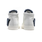 White Leather Women Sneaker