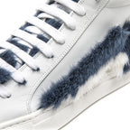 White Leather Women Sneaker