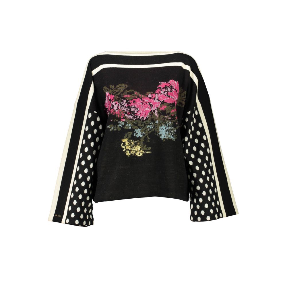 Black Acrylic Women Sweater