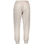 Beige Cotton Men's Trackpants