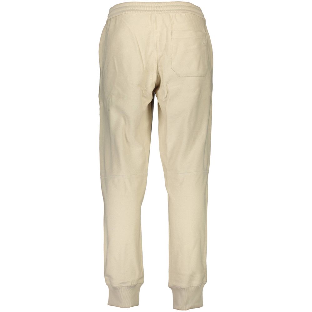 Beige Cotton Men's Sweatpant