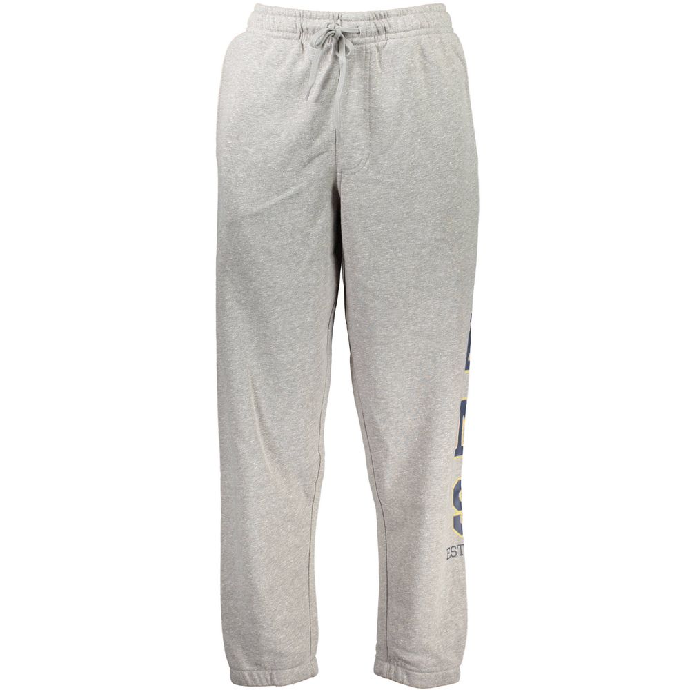 Grigio Cotton Men Sports Trouser