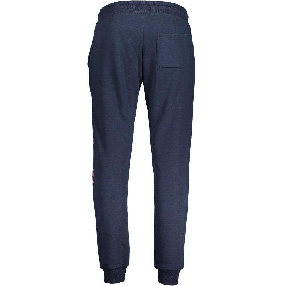 Blue Cotton Men's Sweatpants
