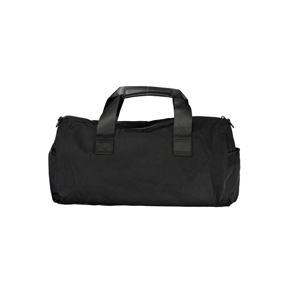 Black Polyester Men's Shoulder Bag