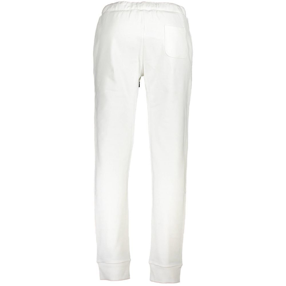 White Cotton Men's Track Pant