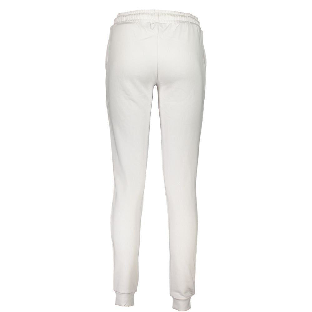 White Cotton Women's Sweatpant