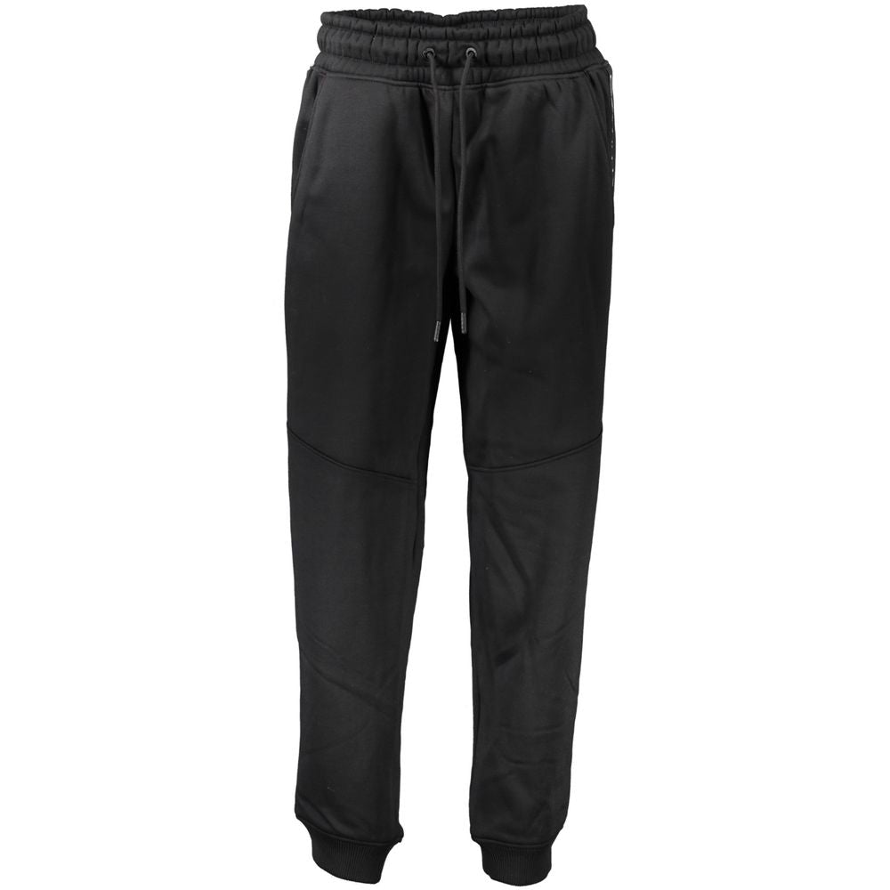 Black Polyester Women's Jogger Pants