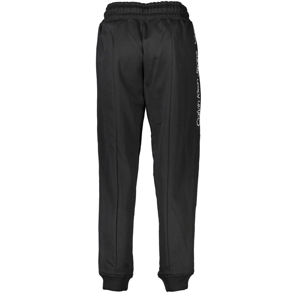 Black Polyester Women's Jogger Pants