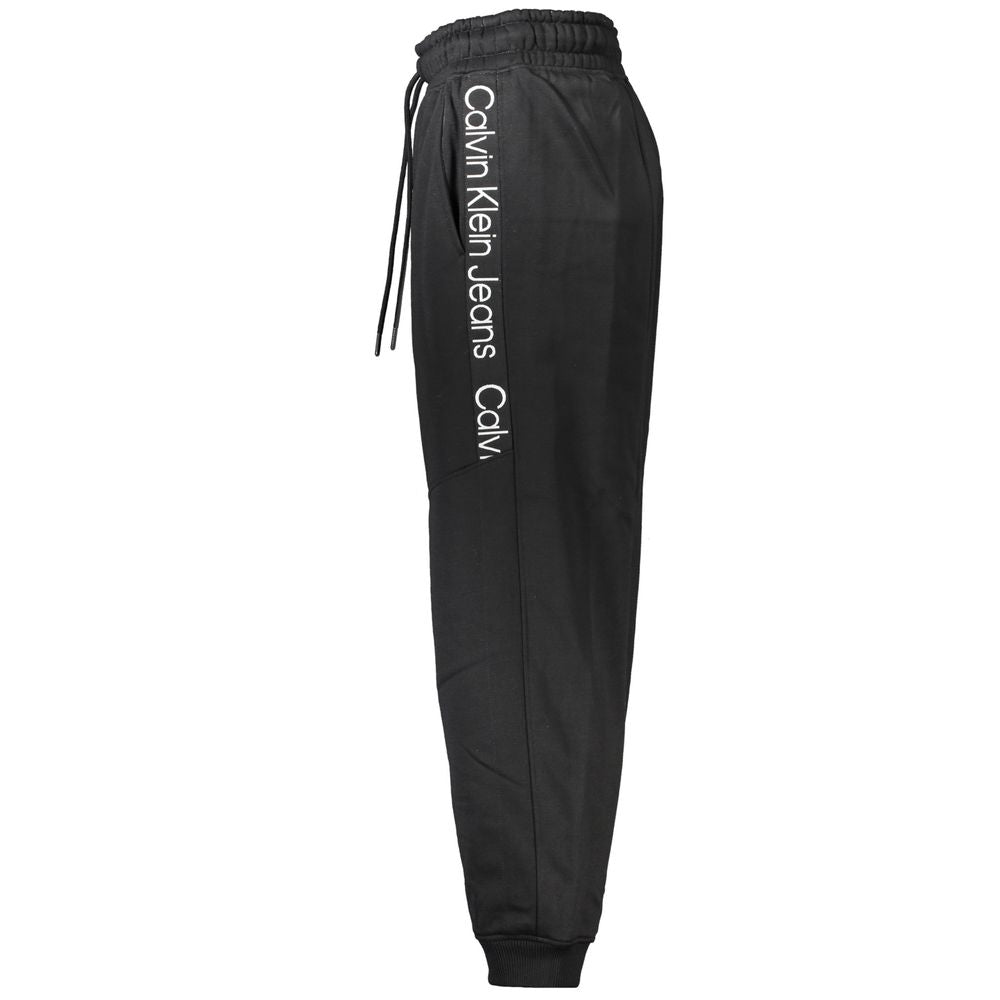Black Polyester Women's Jogger Pants
