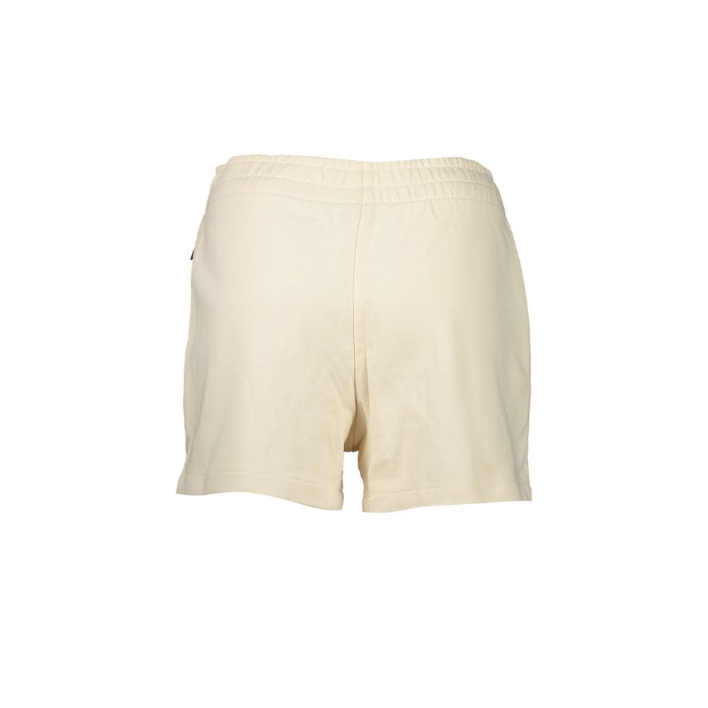 Beige Cotton Women Jogger Pant