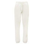White Cotton Women's Track Pant