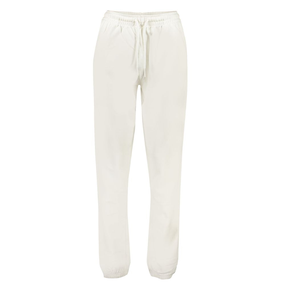 White Cotton Women's Track Pant