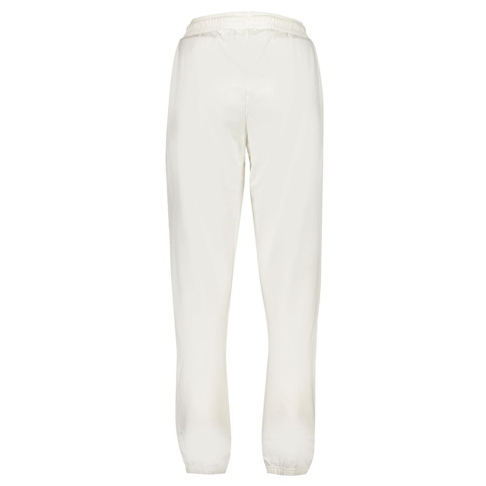 White Cotton Women's Track Pant