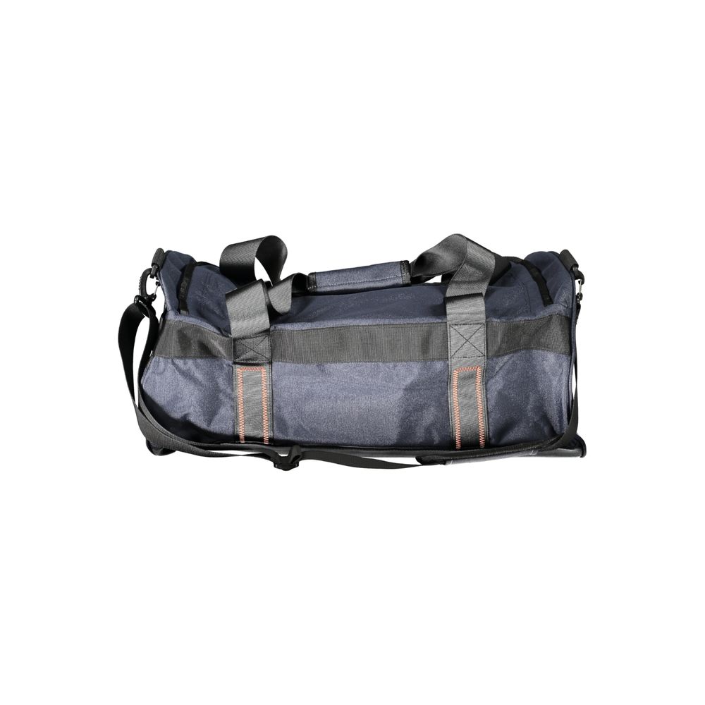 Blu Polyester Men Duffle Bag