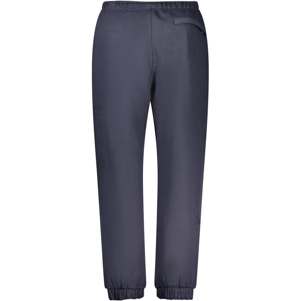 Blue Cotton Men's Track Pant