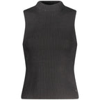 Black Cotton Women Tank Top