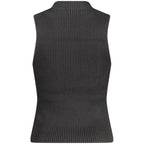 Black Cotton Women Tank Top