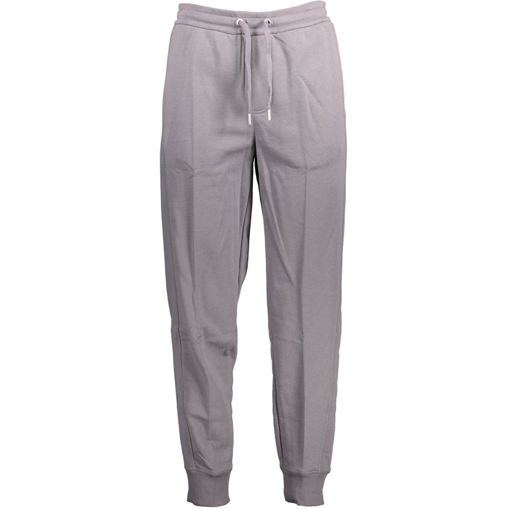 Grigio Cotton Men Sport Trouser