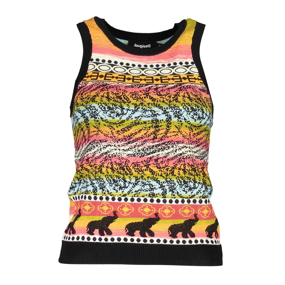 Black Viscose Women's Tank Top