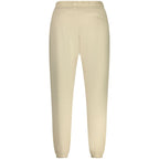 Beige Cotton Men's Sports Trouser