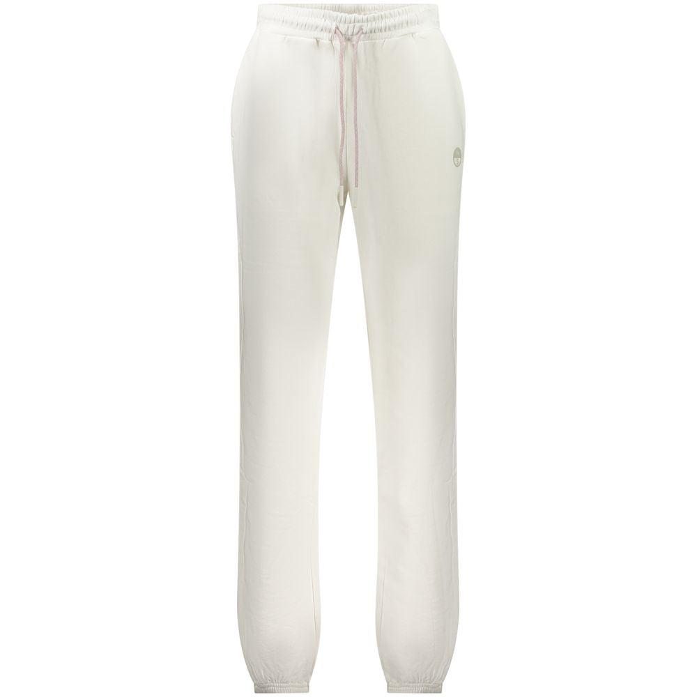 White Cotton Women's Sweatpant