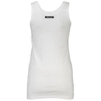 White Cotton Women Tank Top