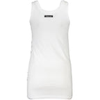 White Cotton Women Tank Top