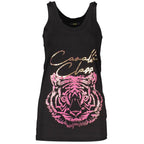 Black Cotton Women's Tank Top