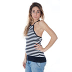 Blu Cotton Women Tank Top