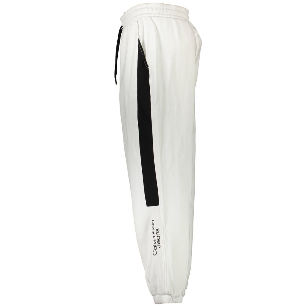 White Cotton Men's Sweatpant