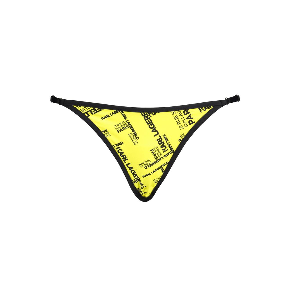 Yellow Polyamide Women's Swim Brief