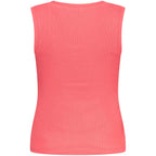Pink Cotton Women Tank Top