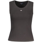 Black Cotton Women Tank Top