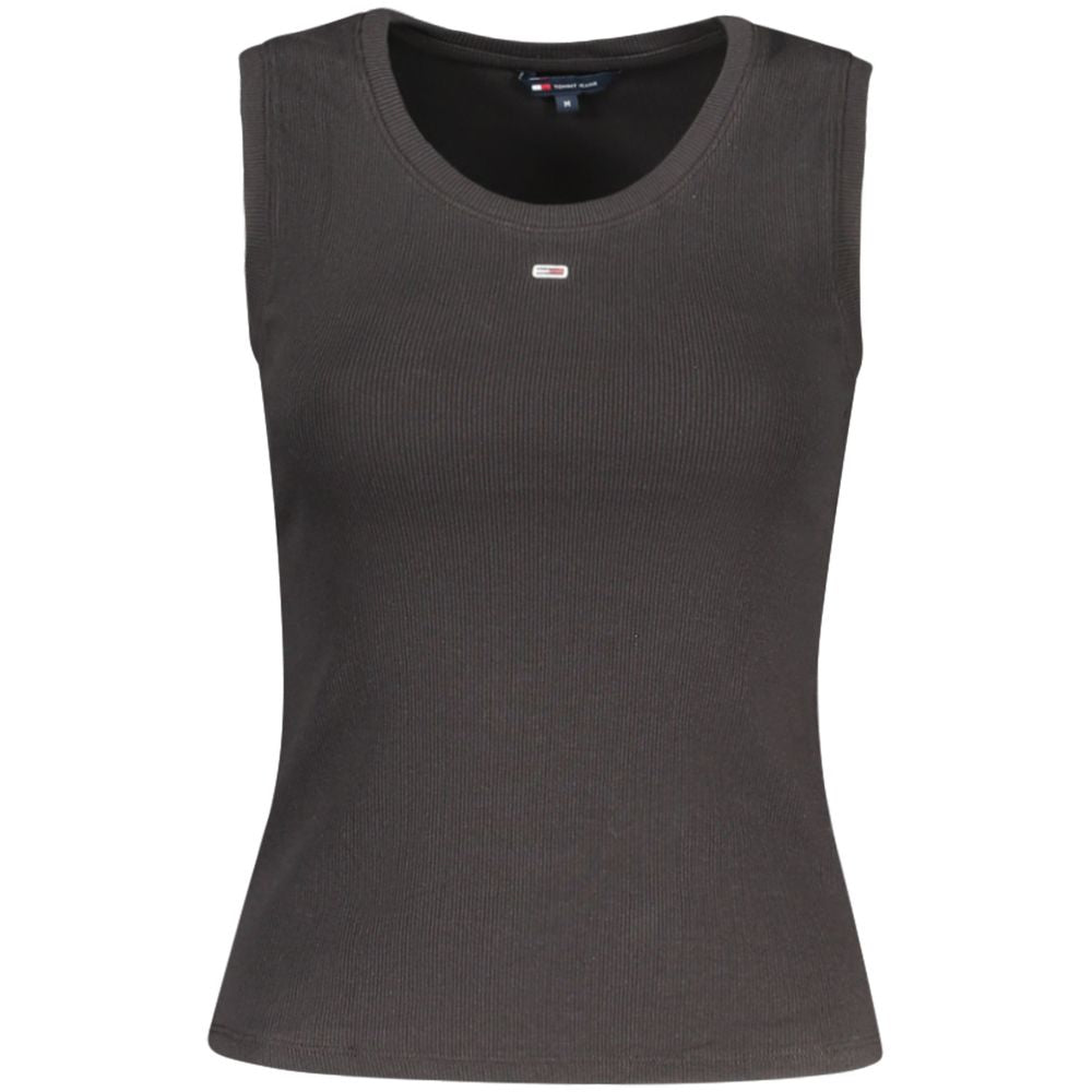 Black Cotton Women Tank Top